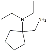 N-[1-(aminomethyl)cyclopentyl]-N,N-diethylamine Struktur