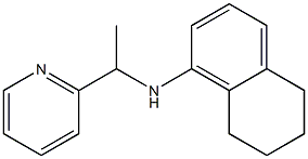 N-[1-(pyridin-2-yl)ethyl]-5,6,7,8-tetrahydronaphthalen-1-amine Struktur