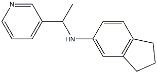 N-[1-(pyridin-3-yl)ethyl]-2,3-dihydro-1H-inden-5-amine Struktur