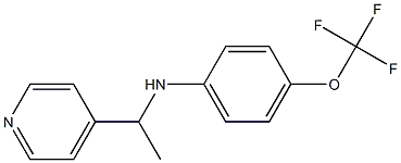 N-[1-(pyridin-4-yl)ethyl]-4-(trifluoromethoxy)aniline Struktur