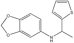 N-[1-(thiophen-2-yl)ethyl]-2H-1,3-benzodioxol-5-amine Struktur