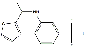 N-[1-(thiophen-2-yl)propyl]-3-(trifluoromethyl)aniline Struktur