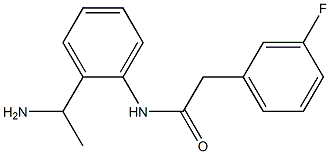 N-[2-(1-aminoethyl)phenyl]-2-(3-fluorophenyl)acetamide Struktur