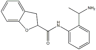 N-[2-(1-aminoethyl)phenyl]-2,3-dihydro-1-benzofuran-2-carboxamide Struktur