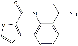 N-[2-(1-aminoethyl)phenyl]-2-furamide Struktur