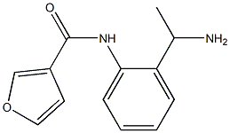 N-[2-(1-aminoethyl)phenyl]-3-furamide Struktur