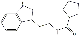 N-[2-(2,3-dihydro-1H-indol-3-yl)ethyl]cyclopentanecarboxamide Struktur