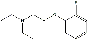 N-[2-(2-bromophenoxy)ethyl]-N,N-diethylamine Struktur