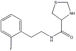 N-[2-(2-fluorophenyl)ethyl]-1,3-thiazolidine-4-carboxamide Struktur