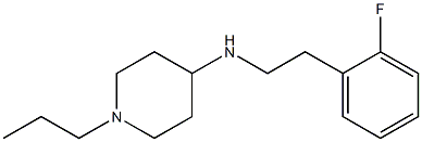 N-[2-(2-fluorophenyl)ethyl]-1-propylpiperidin-4-amine Struktur