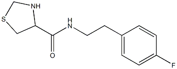 N-[2-(4-fluorophenyl)ethyl]-1,3-thiazolidine-4-carboxamide Struktur