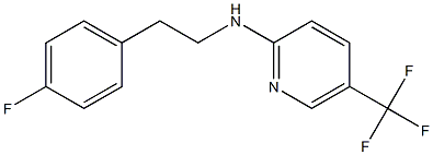 N-[2-(4-fluorophenyl)ethyl]-5-(trifluoromethyl)pyridin-2-amine Struktur