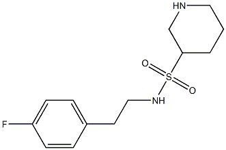 N-[2-(4-fluorophenyl)ethyl]piperidine-3-sulfonamide Struktur