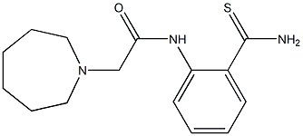 N-[2-(aminocarbonothioyl)phenyl]-2-azepan-1-ylacetamide Struktur