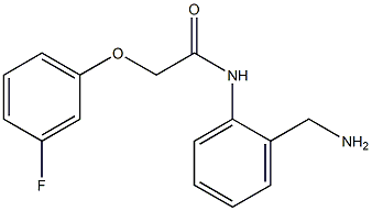 N-[2-(aminomethyl)phenyl]-2-(3-fluorophenoxy)acetamide Struktur