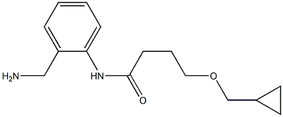 N-[2-(aminomethyl)phenyl]-4-(cyclopropylmethoxy)butanamide Struktur