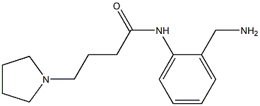 N-[2-(aminomethyl)phenyl]-4-pyrrolidin-1-ylbutanamide Struktur