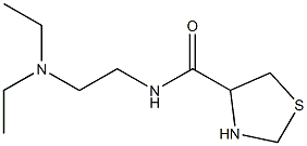 N-[2-(diethylamino)ethyl]-1,3-thiazolidine-4-carboxamide Struktur