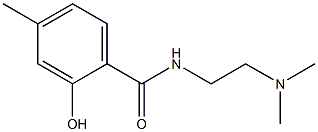 N-[2-(dimethylamino)ethyl]-2-hydroxy-4-methylbenzamide Struktur