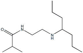 N-[2-(heptan-4-ylamino)ethyl]-2-methylpropanamide Struktur