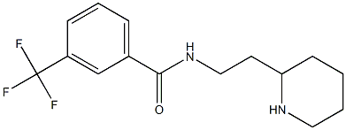 N-[2-(piperidin-2-yl)ethyl]-3-(trifluoromethyl)benzamide Struktur