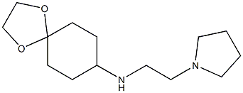 N-[2-(pyrrolidin-1-yl)ethyl]-1,4-dioxaspiro[4.5]decan-8-amine Struktur