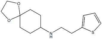 N-[2-(thiophen-2-yl)ethyl]-1,4-dioxaspiro[4.5]decan-8-amine Struktur