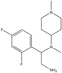 N-[2-amino-1-(2,4-difluorophenyl)ethyl]-N-methyl-N-(1-methylpiperidin-4-yl)amine Struktur