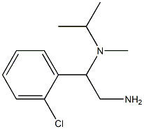 N-[2-amino-1-(2-chlorophenyl)ethyl]-N-isopropyl-N-methylamine Struktur