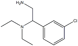 N-[2-amino-1-(3-chlorophenyl)ethyl]-N,N-diethylamine Struktur