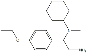 N-[2-amino-1-(4-ethoxyphenyl)ethyl]-N-cyclohexyl-N-methylamine Struktur