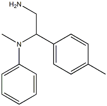 N-[2-amino-1-(4-methylphenyl)ethyl]-N-methyl-N-phenylamine Struktur