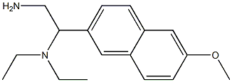 N-[2-amino-1-(6-methoxy-2-naphthyl)ethyl]-N,N-diethylamine Struktur