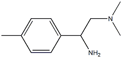 N-[2-amino-2-(4-methylphenyl)ethyl]-N,N-dimethylamine Struktur