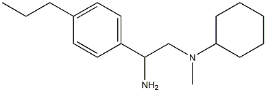 N-[2-amino-2-(4-propylphenyl)ethyl]-N-methylcyclohexanamine Struktur