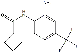 N-[2-amino-4-(trifluoromethyl)phenyl]cyclobutanecarboxamide Struktur