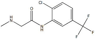 N-[2-chloro-5-(trifluoromethyl)phenyl]-2-(methylamino)acetamide Struktur