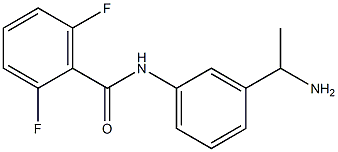 N-[3-(1-aminoethyl)phenyl]-2,6-difluorobenzamide Struktur