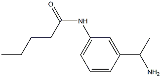 N-[3-(1-aminoethyl)phenyl]pentanamide Struktur