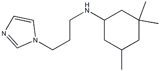 N-[3-(1H-imidazol-1-yl)propyl]-3,3,5-trimethylcyclohexan-1-amine Struktur