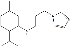 N-[3-(1H-imidazol-1-yl)propyl]-5-methyl-2-(propan-2-yl)cyclohexan-1-amine Struktur