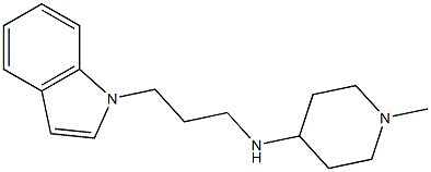 N-[3-(1H-indol-1-yl)propyl]-1-methylpiperidin-4-amine Struktur