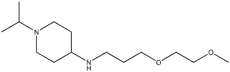 N-[3-(2-methoxyethoxy)propyl]-1-(propan-2-yl)piperidin-4-amine Struktur