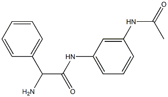 N-[3-(acetylamino)phenyl]-2-amino-2-phenylacetamide Struktur