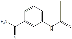 N-[3-(aminocarbonothioyl)phenyl]-2,2-dimethylpropanamide Struktur