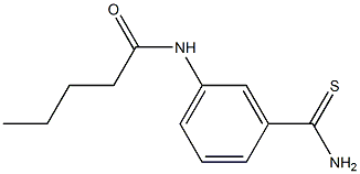 N-[3-(aminocarbonothioyl)phenyl]pentanamide Struktur