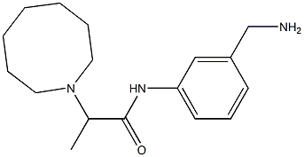 N-[3-(aminomethyl)phenyl]-2-(azocan-1-yl)propanamide Struktur