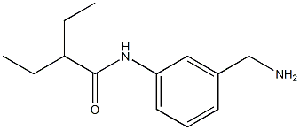 N-[3-(aminomethyl)phenyl]-2-ethylbutanamide Struktur