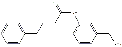 N-[3-(aminomethyl)phenyl]-4-phenylbutanamide Struktur