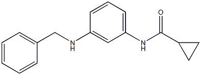 N-[3-(benzylamino)phenyl]cyclopropanecarboxamide Struktur